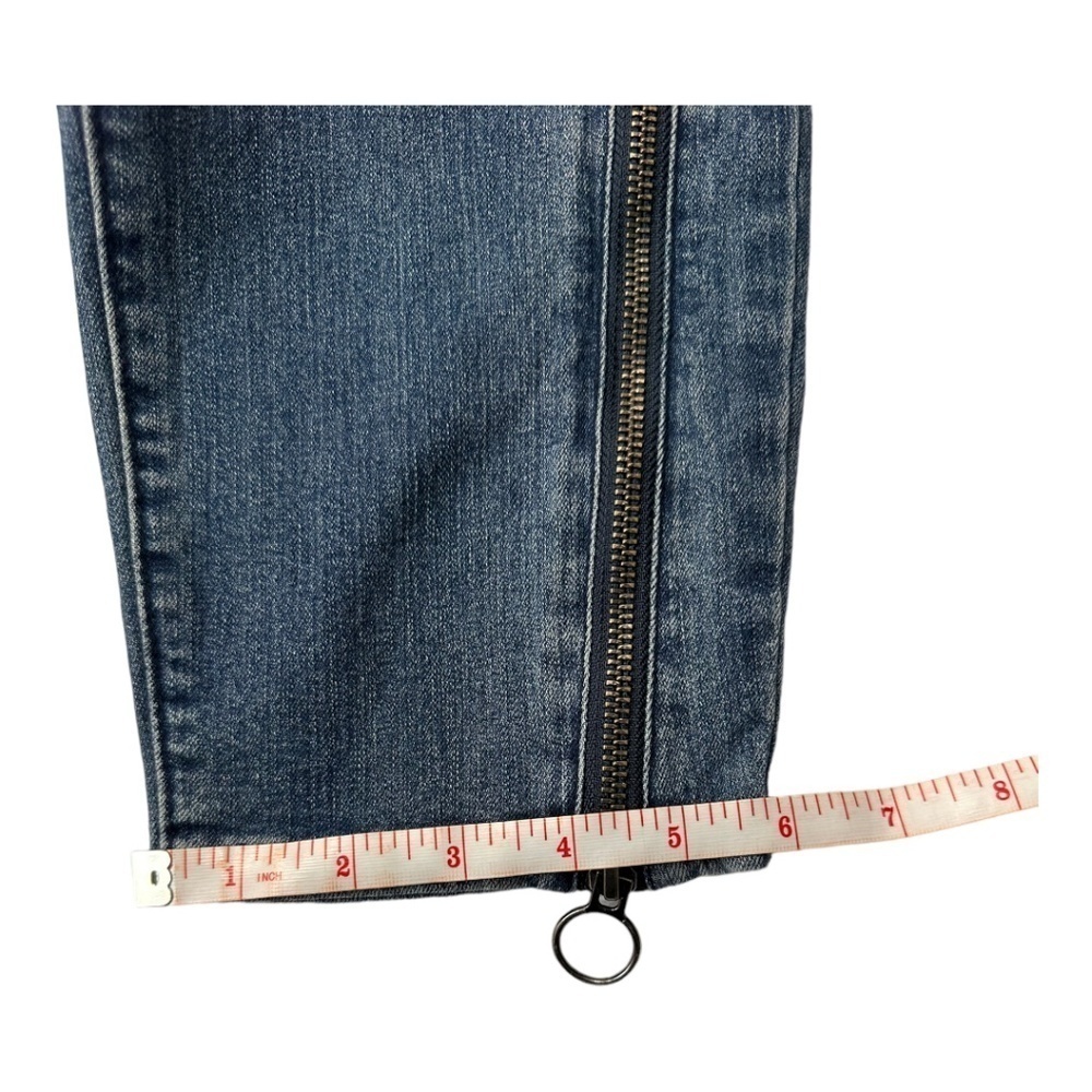 William Rast Women's Medium Wash Side Zip Ankle Skinny Jeans Size 32 - Picture 8 of 13